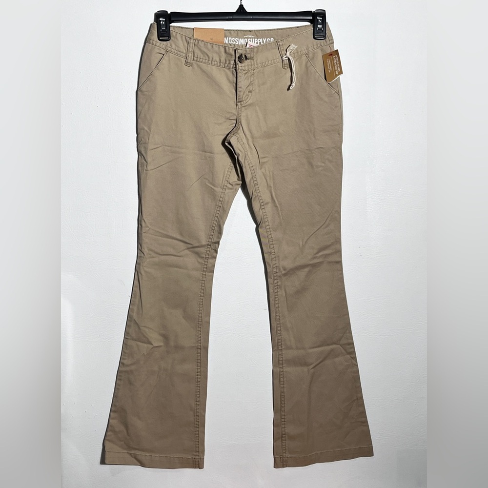 Mossimo Supply Co Beige Y2K Flare Chinos sz 3 NWT